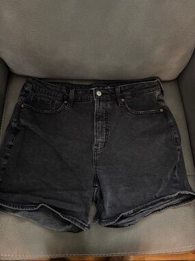 Old Navy Black Washed Denim Shorts